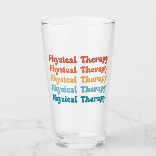 Verre Thérapie physique PT Retro PT Cadeaux Grad (Devant)