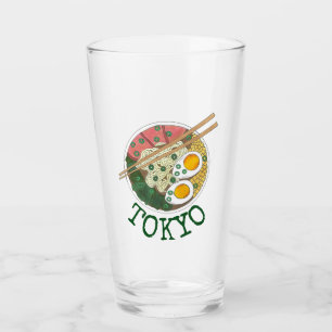 Verre Tokyo Japon Japonais Nourriture Ramen Soupe aux no