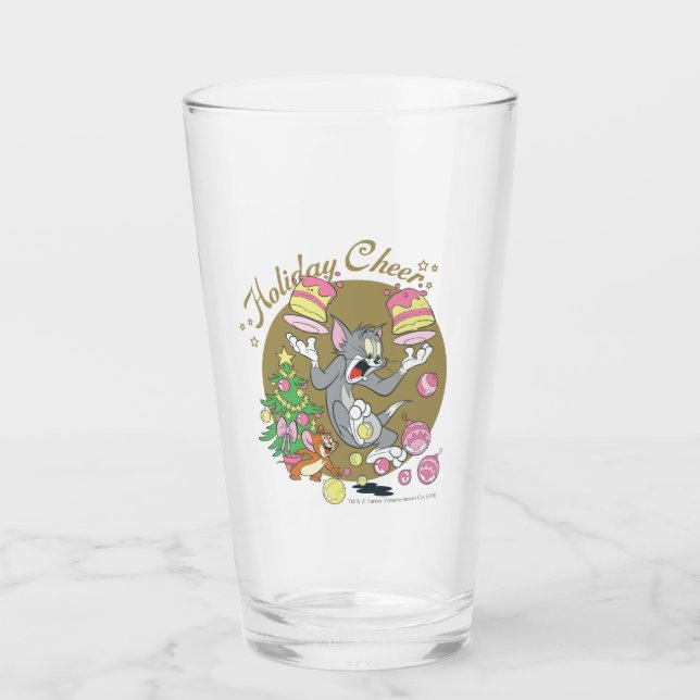 Verre Tom et Jerry Holiday Cheer (Devant)