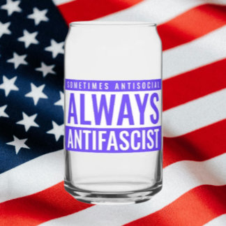 Verre toujours antifasciste - Bleu clair