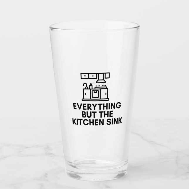 Verre Tout sauf le lavabo de la cuisine (Devant)