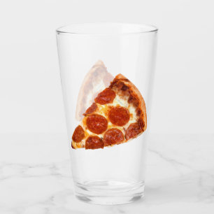 Verre Tranche de pizza pepperoni classique de SlipperyJo