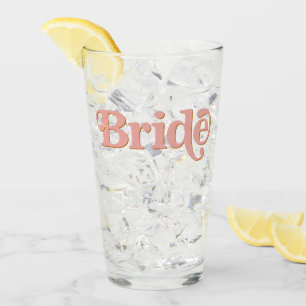Verre TRIXIE Retro 70's Thématique Super mariée Bachelor