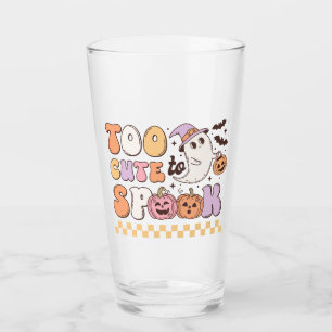 Verre Trop mignon pour parler Halloween