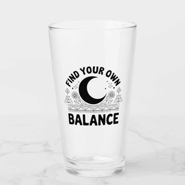 Verre Trouver votre propre solde (Devant)