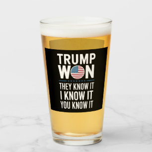 Verre Trump a gagné, ils le savent 2024 47e président ga