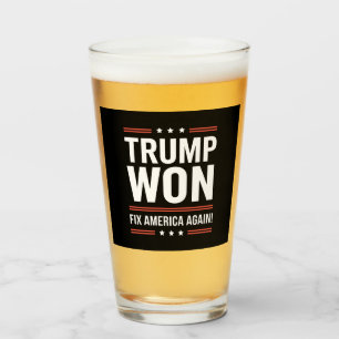 Verre Trump a gagné MAGA Trump vainqueur 2024 Réparer l'