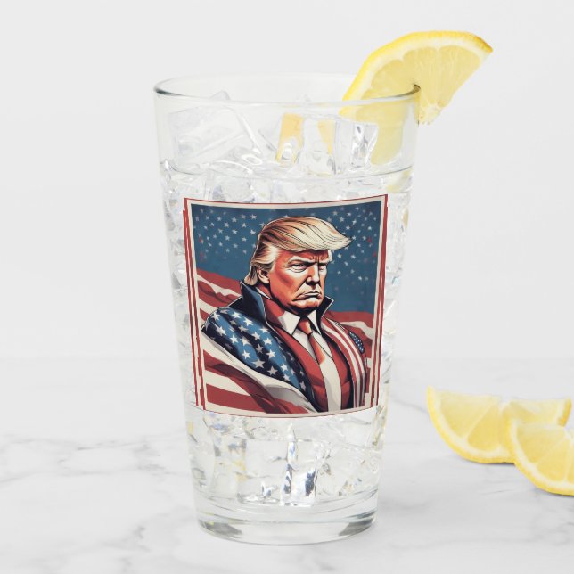 Verre Trump Epic American Flag Drware (Dos glace)