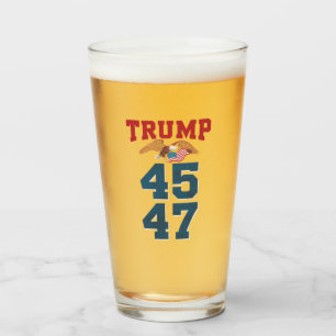 Verre Trump patriotique a gagné 45 et 47 Victoire Gagnan