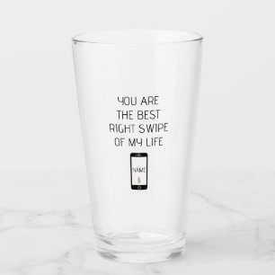 Verre Tu es le meilleur rempart de ma vie Valentine