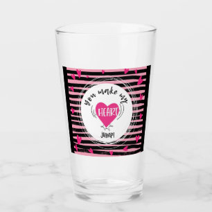 Verre tu fais sauter mon coeur, jour des valentines
