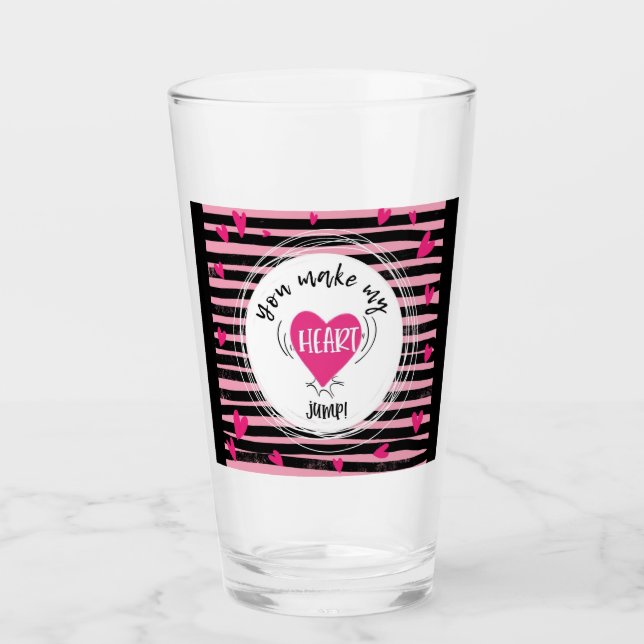 Verre tu fais sauter mon coeur, jour des valentines (Devant)
