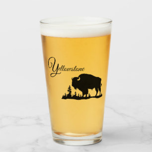 Verre Tumbler-Yellowstone Buffalo