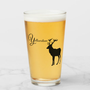Verre Tumbler-Yellowstone Elk