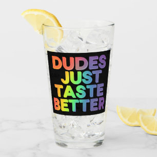 Verre Types Ont Juste Meilleur Goût Arc-en-ciel Fierté G