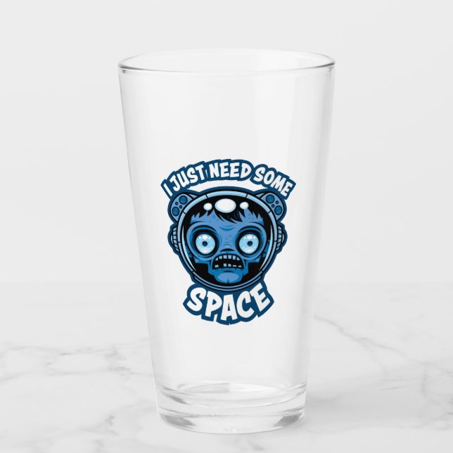 Verre Un Astronaute Zombie A Besoin D'Espace (Devant)