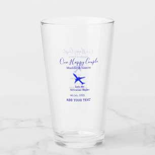 Verre Un heureux couple, l'aventure commence, mariage co