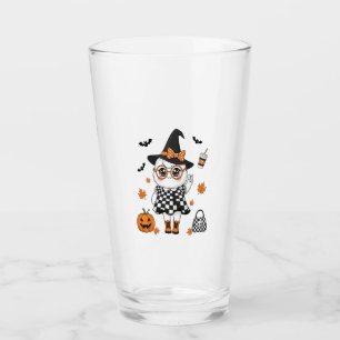 Verre Un joli fantôme d'Halloween