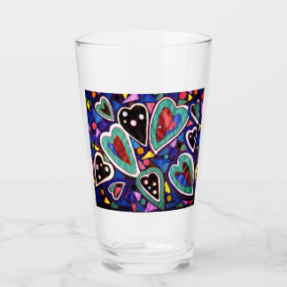 Verre Une collection de coeurs