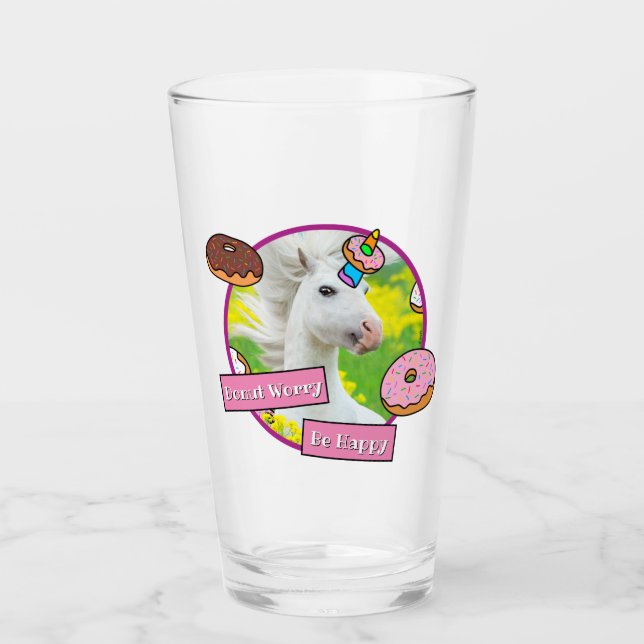 Verre Unicorne avec des beignets (Devant)