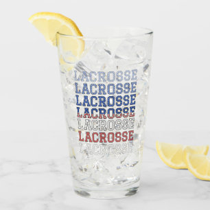 Verre USA Repeating Text - Lacrosse USA American Flag