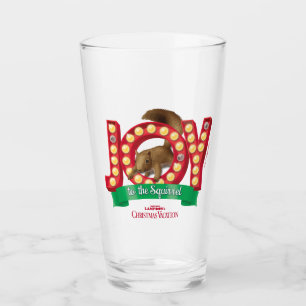 Verre Vacances de Noël Joie à l'écureuil