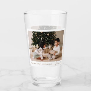 Verre Vacances photo minimes simples en famille de scrip
