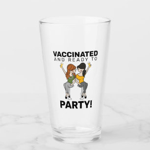 Verre Vacciné et prêt à faire la fête - Bière