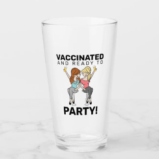 Verre Vacciné et prêt à faire la fête - Bière