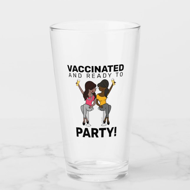 Verre Vacciné et prêt à faire la fête - Bière (Devant)