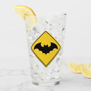 Verre Vampire Bat Avertissement Halloween