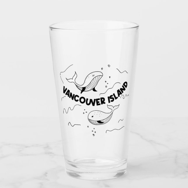 Verre Vancouver Island Canada Whales (Devant)