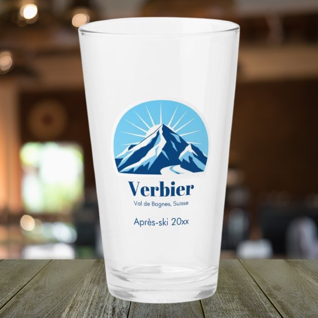 Verre Verbier Val de Bagnes suisse après ski (Créateur téléchargé)
