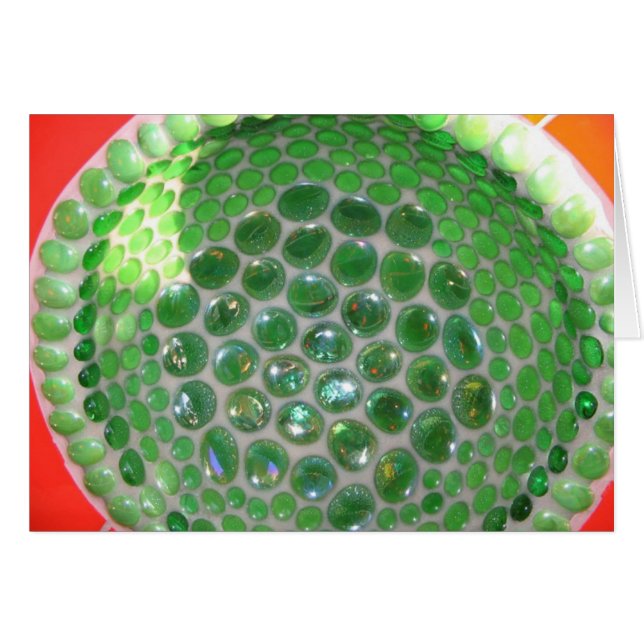 Verre vert Mosiac (Devant horizontal)