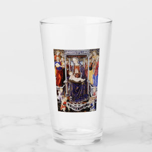 Verre Vierge et enfant avec Ange musicale