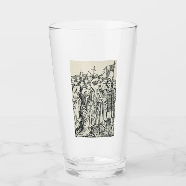 Verre Vierge Saint Ursula et martyr (Devant)