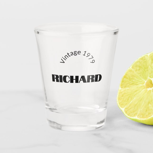 Verre Vintage personnalisable (Devant)