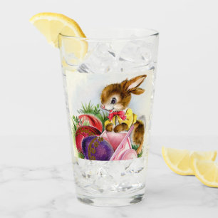 Verre vitrail de Noël vintage de Pâques