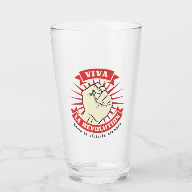 Verre Viva La Révolution (Devant)