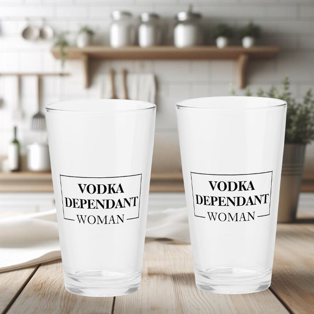 Verre Vodka moderne femme à charge Drôle Citation (Créateur téléchargé)