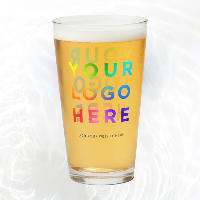 Verre Votre logo Lunettes de bière personnalisées 16oz T (Créateur téléchargé)