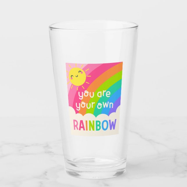 Verre Vous êtes votre propre arc-en-ciel (Devant)