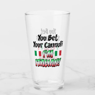 Verre Vous pariez votre Cannoli que je suis italien