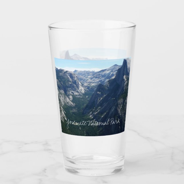 Verre Vue depuis Glacier Point dans le parc national Yos (Devant)