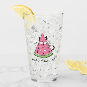 Verre Watermeowlon Watermelon Cat Funny Glass Cup