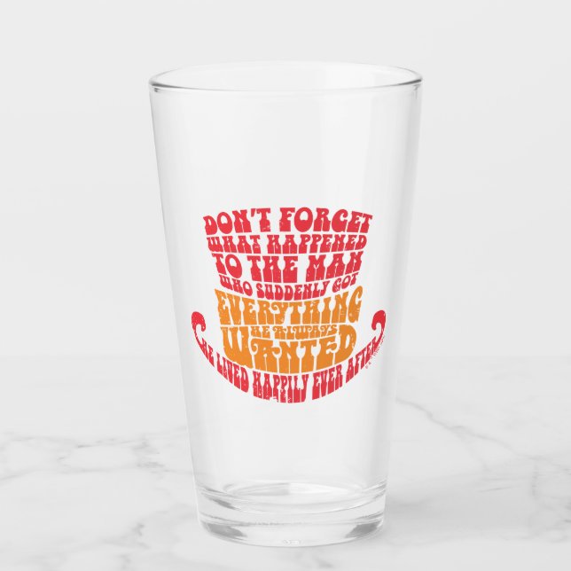 Verre Willy Wonka Typographie Casquette (Devant)