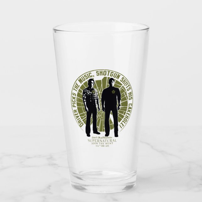 Verre Winchester Brothers surnaturel "Shotgun" (Devant)