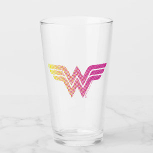 Verre Wonder Woman Yellow-rose demi-ton logo