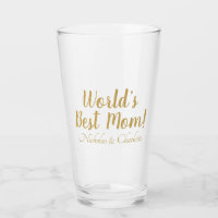 World’s Best Mom gold custom script mignon