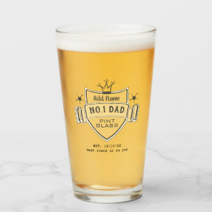 Verre Worlds Best No.1 DAD- VITRE PERSONNALISÉ